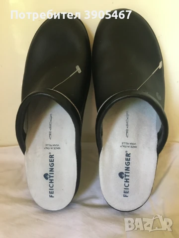 Мъжко, черно сабо, ест. кожа, MADE IN ITALI, № 45, снимка 1