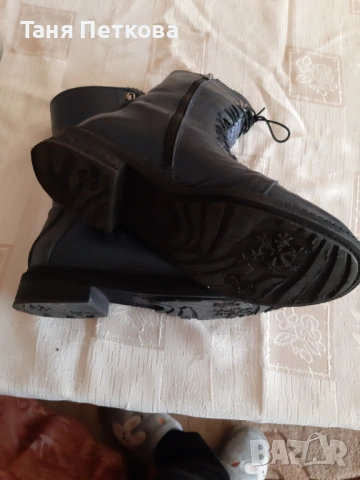 Дамски зимни кубинки от естествена кожа, снимка 4 - Дамски боти - 53039845