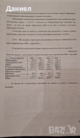 Дипломна работа бакалавър  Статистическо изследване на работната сила в България 1996 - 2005, снимка 8 - Художествена литература - 42263272