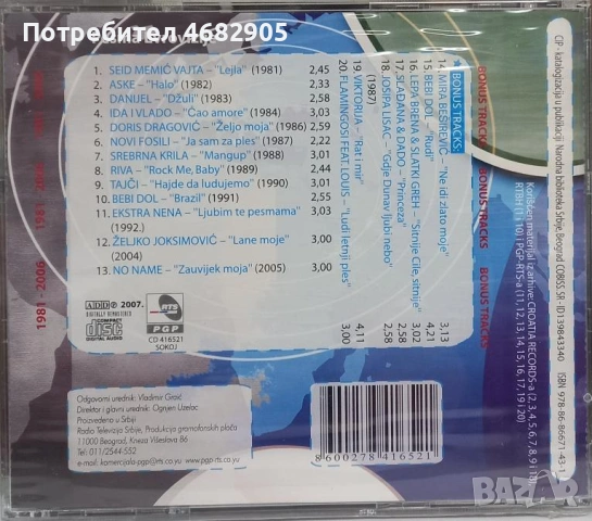 Pesma Evrovizije 1981-2006, снимка 2 - CD дискове - 53794921