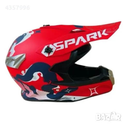 Кросова каска, За мотор, Атв, Велосипед, S, M и L размер, Червен, снимка 3 - Аксесоари и консумативи - 49313159