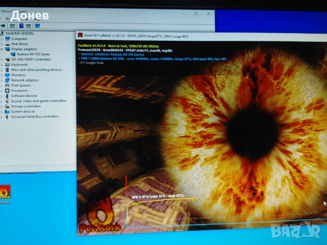 SAPPHIRE Radeon RX 570 NITRO+ 4GB, снимка 3 - Видеокарти - 36286509