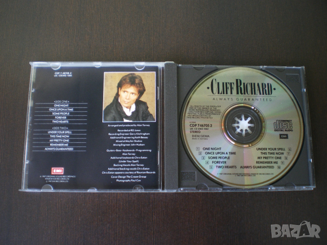 Cliff Richard ‎– Always Guaranteed 1987, снимка 2 - CD дискове - 44686754