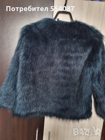 Ново палто с косъм с 3/4 ръкав , снимка 3 - Палта, манта - 34217473