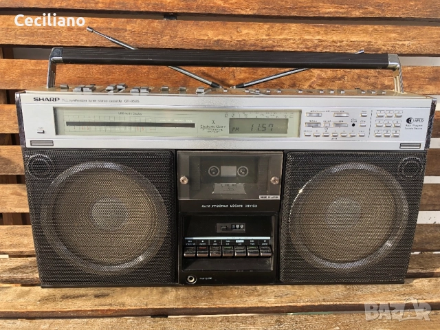 Радиокасетофон 💥Sharp GF-9595E(45w) -Рядък,в състояние!