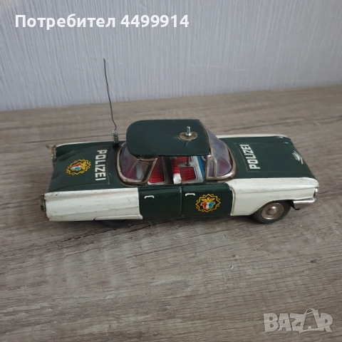 Стара ламаринена количка играчка Ichiko Japan 1960, снимка 5 - Колекции - 52380354