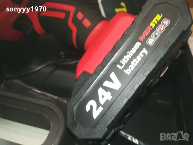 САБЛЕН ТРИОН С ДВЕ БАТЕРИЙ ЗАРЯДНО И КУФАР 0910241257, снимка 4 - Куфари с инструменти - 47519661