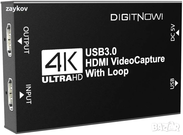 4K видео карта с изход за електричество, HDMI USB 3.0

