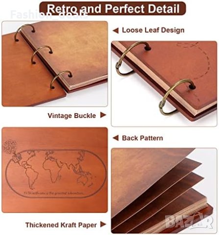 Нов Албум за снимки/Фото-албум Годишнина 3D дървена корица, 11,6 x 7,5 инча, 60 страници, снимка 2 - Други стоки за дома - 41330511