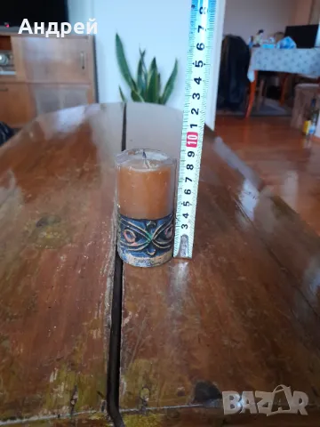 Стара декоративна свещ #2, снимка 6 - Други ценни предмети - 48239027