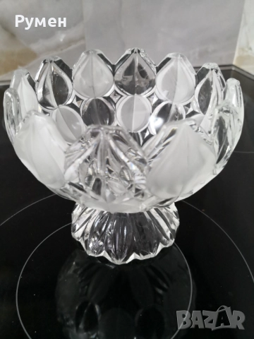 Кристални купи, ваза, латиера, снимка 14 - Сервизи - 49133345