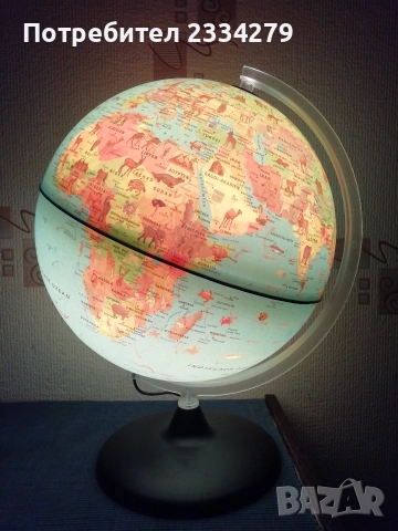 Светещ италиански глобус,,Сафари" висок 43см., снимка 8 - Ученически пособия, канцеларски материали - 53725421