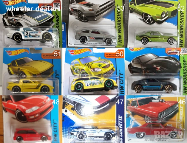 Метални колички Hot Wheels Хот Уиилс в мащаб 1:64 От различни години 2, снимка 7 - Колекции - 48173303