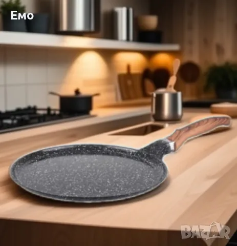 Тиган за палачинки Goldmann GM-1124, 24/28см. Лят алуминий, Керамично покритие. Индукция, снимка 2 - Съдове за готвене - 48354338