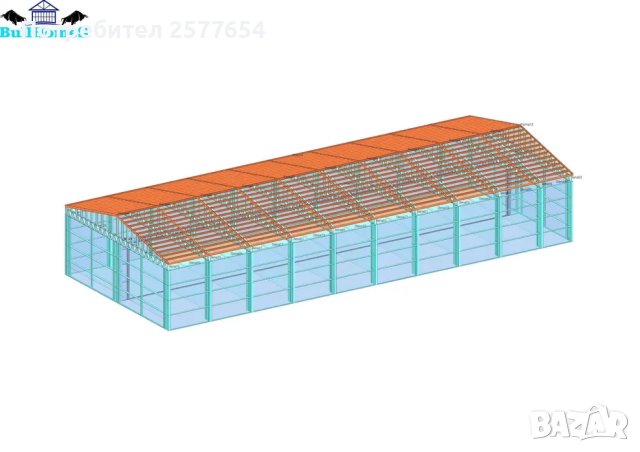 ЛИЗИНГ - Халета, Хале, Магазини, Магазин, Складове 360м2-12м х 30м х 4
