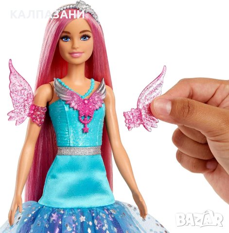 Barbie Doll HLC31 with Two Fairytale Pets and Fantasy Dress, Barbie “Malibu”, снимка 5 - Кукли - 41862588