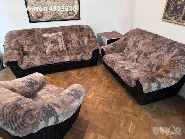 БЕЗПЛАТНО Холова гарнитура и дъбов шкаф