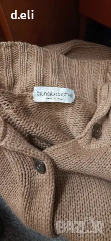 Brunello Cucinelli Original. Size L-XL Кашмир, Коприна, Вълна, снимка 7 - Жилетки - 48219007