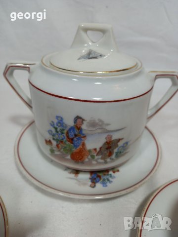 Стар порцеланов сет Union T china porcelain Czechoslovakia , снимка 2 - Сервизи - 34745602