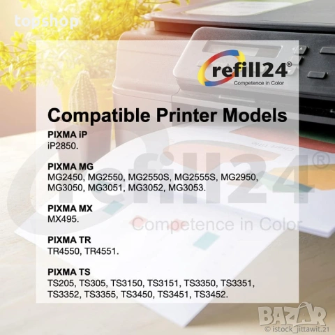 Пълен комплект за зареждане на касети refill24 Refill Set Canon 545 / 546 + Аксесоари, снимка 3 - Консумативи за принтери - 53277126