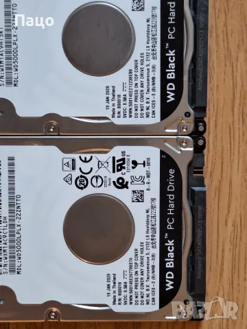 500GB WD Black  2 броя, снимка 7 - Лаптоп аксесоари - 56053087