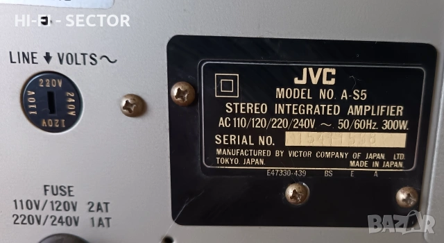 JVC AS 5 усилвател , снимка 5 - Ресийвъри, усилватели, смесителни пултове - 53725435