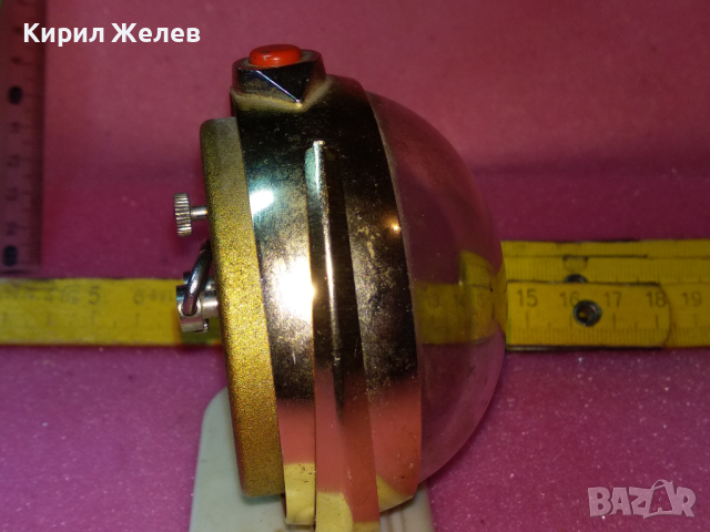 SLAVA MADE in USSR СЛАВА ГЛОБУС Стар РЯДЪК КОЛЕКЦИОНЕРСКИ РУСКИ БУДИЛНИК МЕХ. ЧАСОВНИК СССР 40894, снимка 15 - Антикварни и старинни предмети - 44545314