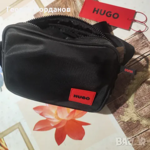 Оригинална мъжка чанта за през рамо HUGO BOSS Ethon (ново), снимка 2 - Чанти - 49521953