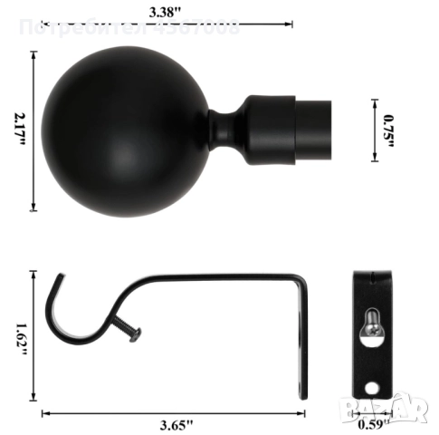 Метален корниз, снимка 2 - Пердета и завеси - 52160042