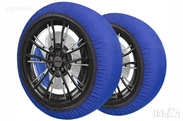 Текстилни вериги за сняг Streetech - син цвят - размер M - 2бр