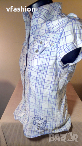 ДАМСКА КАРИРАНА РИЗА CLOCKHOUSE, снимка 4 - Ризи - 36275329