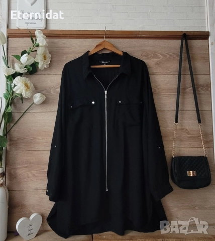 Черно олекотено тънко яке 2/3ХЛ , снимка 2 - Якета - 51677886