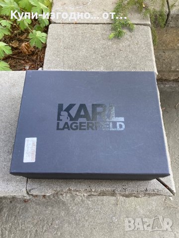 Мъжки кожени сникърси Karl Lagerfeld - 44 номер, снимка 5 - Маратонки - 41763402