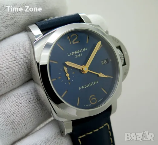 Panerai Luminor 1950 3 Days GMT 44mm Steel Blue Dial Automatic Различни Варианти, снимка 10 - Мъжки - 48009220
