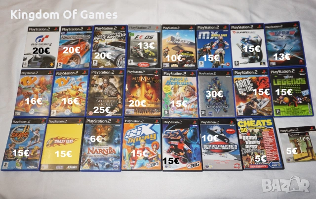 Игри за PS2 NFS Underground/Kingdom Hearts 2/Paris Dakar/Gran Turismo 4/TY 1 2/Shadow Of Rome/F1 05
