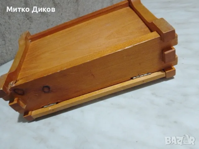 Дървена кутия като нова от соца преброена 210х148х75мм, снимка 5 - Декорация за дома - 56226421