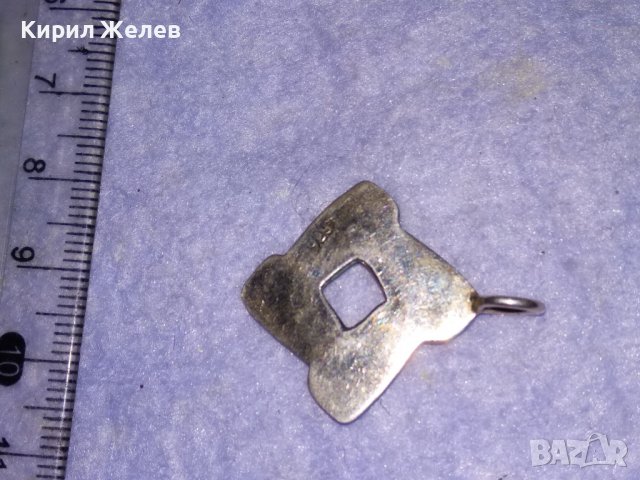 ДИЗАЙНЕРСКИ СТИЛЕН СРЕБЪРЕН АРТ МЕДАЛЬОН СРЕБРО 925 с ЖЪЛТА и БЯЛА ПОЗЛАТА 35454, снимка 6 - Колиета, медальони, синджири - 39373856