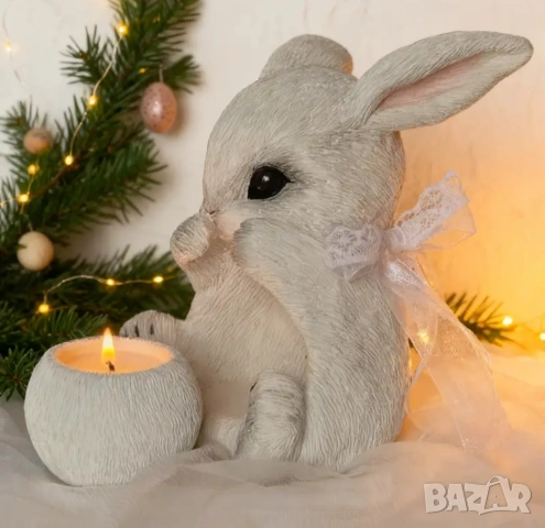 Молд кашпа свещник заек, две части , снимка 12 - Форми - 53039725