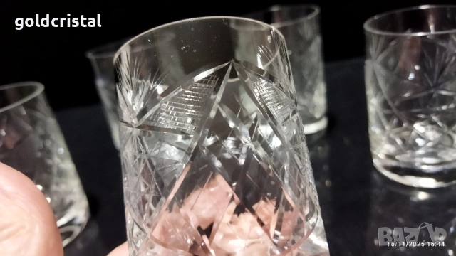 ретро кристални чаши , снимка 5 - Антикварни и старинни предмети - 22847238
