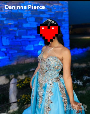 Красива бална рокля в синьо, снимка 2 - Рокли - 41948272