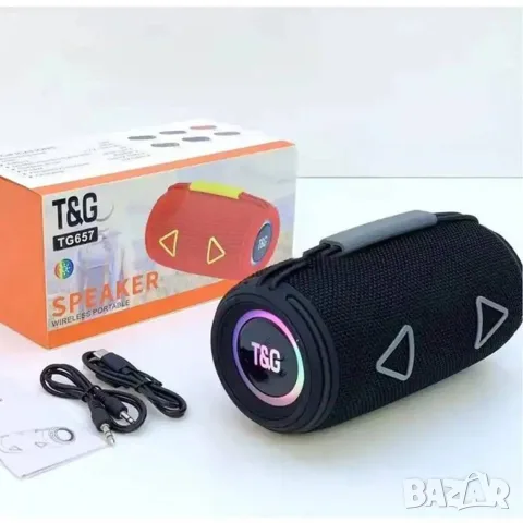 ПОРТАТИВНА ТОНКОЛОНА,T&G TG657,RGB СВЕТЛИНИ