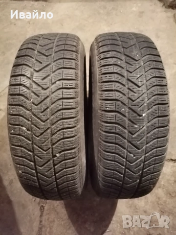 Продавам 2 броя зимни гуми 195.55.15 на 1 сезон дот 2022 Pireli 