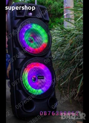 ПРОМО! Голяма Караоке Тонколона 73см. 16 инча с Безжичен Микрофон, снимка 5 - Тонколони - 41979839