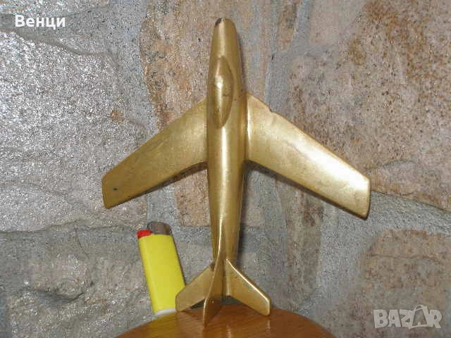 Бронзов Самолет, снимка 14 - Антикварни и старинни предмети - 53602258