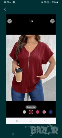 Дамски блузи,рози,туника, снимка 8 - Тениски - 48707898