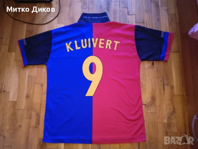 Барселона футболна тениска №9 Патрик Клуиверт размер Л, снимка 4 - Футбол - 50462958