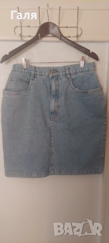 Дънкова пола Bill Blass размер 14 + 1 д.пола подарък , снимка 6 - Поли - 51815750