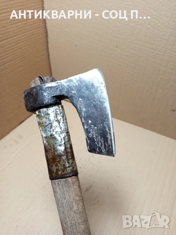 Соц Стара Ръчно Кована Селска Брадвичка Брадва Тегло 0.800кг., снимка 6 - Антикварни и старинни предмети - 51370845