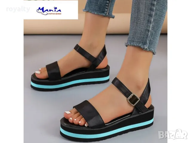 Дамски сандали на платформа Различни цветове , снимка 3 - Сандали - 49960432