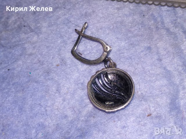 СТИЛНО АРТ ОРНАМЕНТИРАНА АНГЛИЙСКА ОБЕЦА СРЕБРО 925 БИЖУТЕРСКА РЪЧНА ИЗРАБОТКА 38246, снимка 10 - Обеци - 40940790